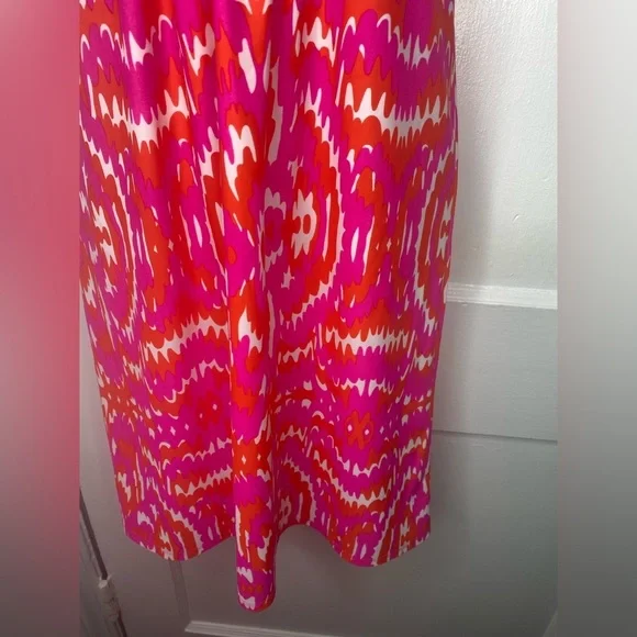 JUDE CONNALLY Vibrant Pink and Orange Women's Dress - Picture 6 of 8